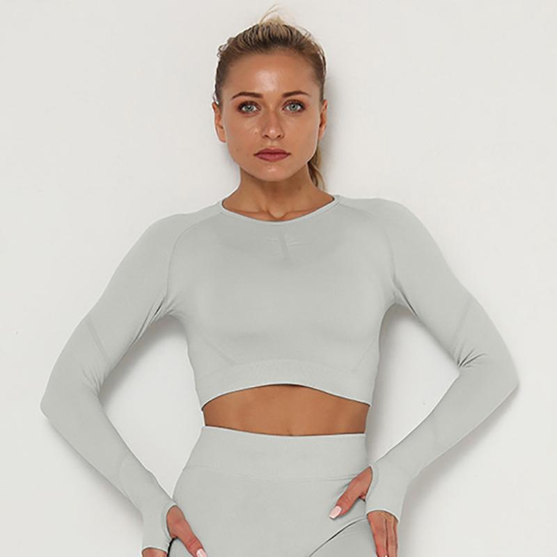 Womens Crop Tops | Flex Long Sleeve Crop Top Clothing Crop Tops