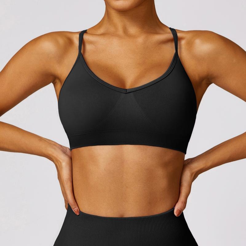 Womens Sports Bras | Cut Out Bandeau Clothing Sports Bras