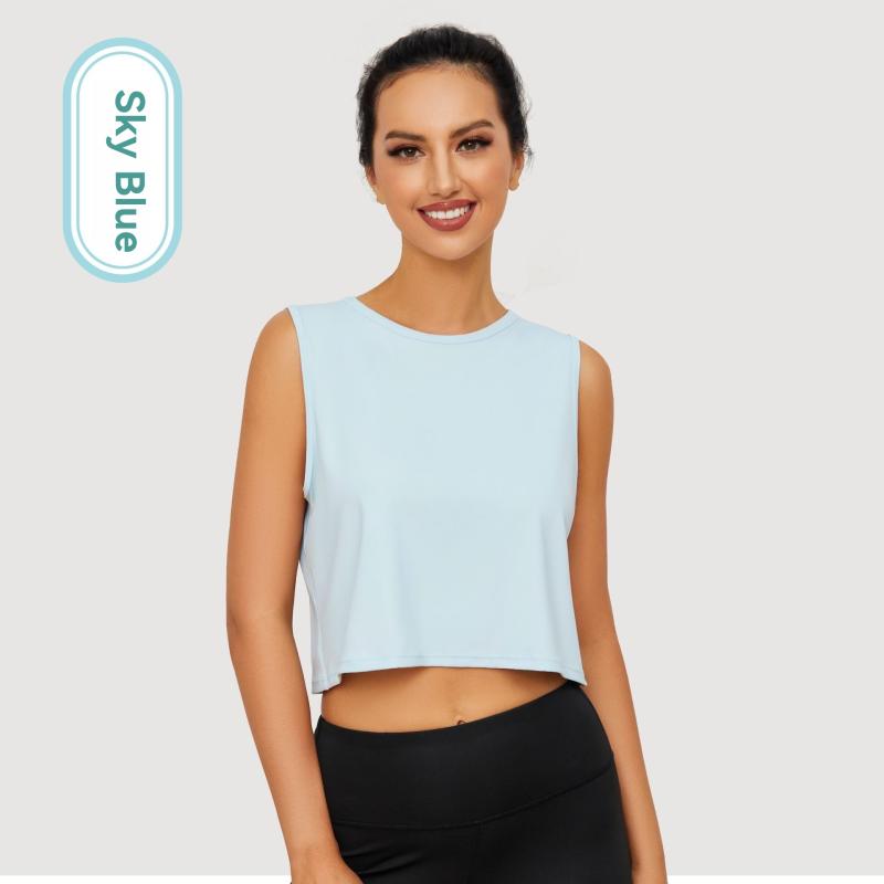 Womens Tank Tops | Lifting Essential Cotton Crop Tank Clothing Tank Tops